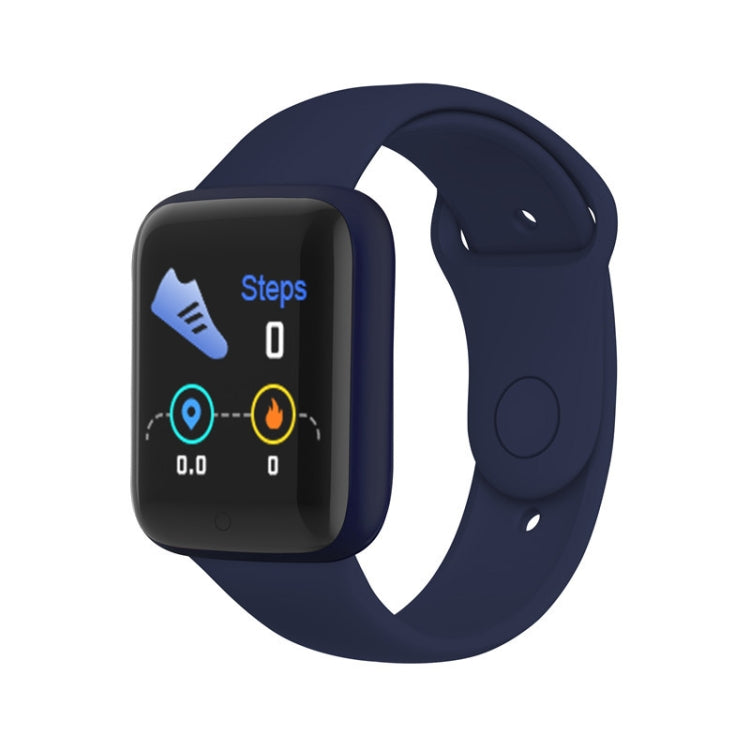 Blue 1.44-inch smart watch with steps count display and activity icons