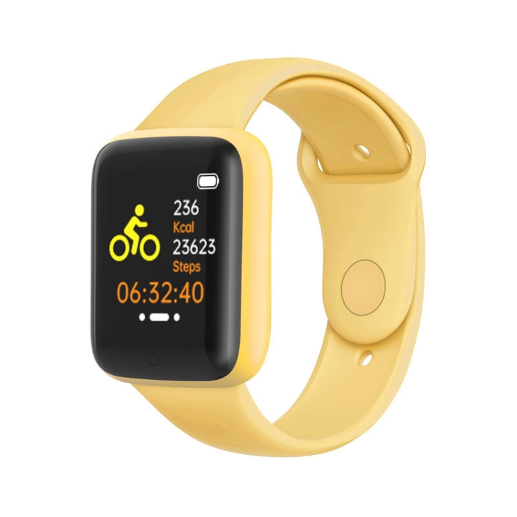 Gold 1.44-inch smart watch with step count and time display
