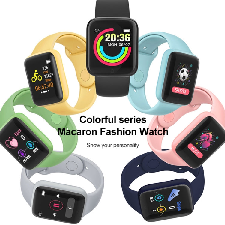 Set of colorful 1.44-inch smart watches with digital watch faces