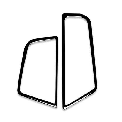 Car side air outlet frame sticker, black trim, two-piece set, right-drive