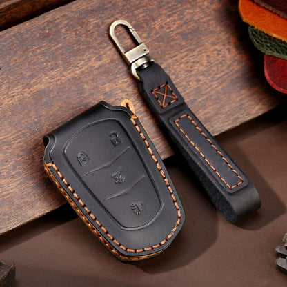 For Cadillac / CT5 / CT6 / XT6 4-button C086 Car Key Leather Protective Case, C086