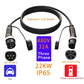 Electric vehicle charging extension cable with Type 2 plugs, 480V 32A rating