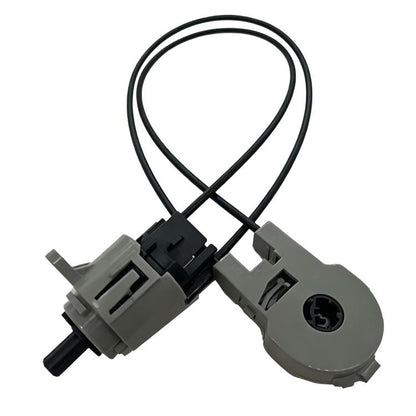 Heated AC control switch with wiring harness and connector, gray housing