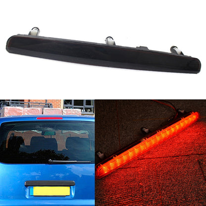 High position brake light with black housing and dark red lens