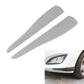 Short carbon fiber bumper strip pair, grey silicone protective guards