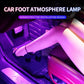 Car foot atmosphere lamp with concealed lighting and purple floor glow