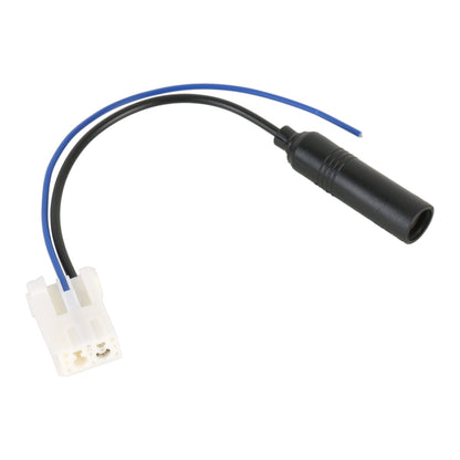 Car radio antenna adapter cable with wiring harness and white plug connectors