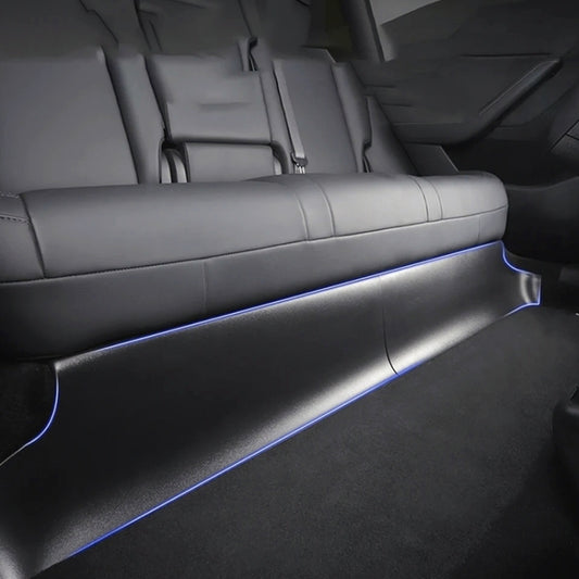 For Tesla Model Y 2pcs / Set Car Rear Seat Lower Protection Panel, Rear Seat Lower Protection Panel