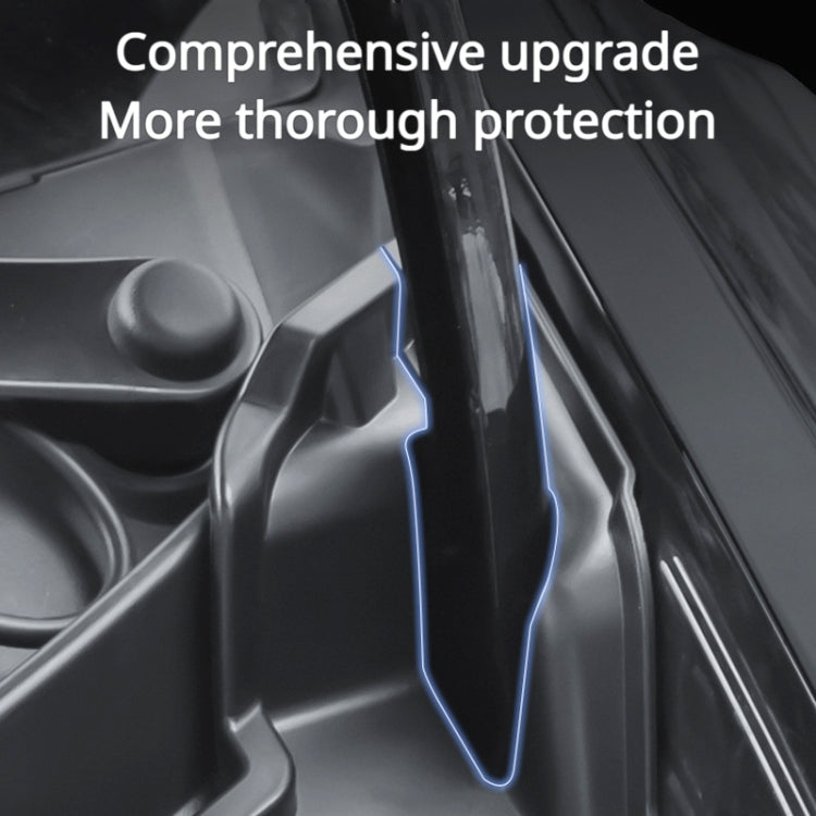 For Tesla Model Y 2021-2023 Car Front Hood Gutter Anti-blocking Protective Cover, Front Hood Gutter