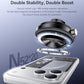 Black vacuum magnetic suction cup phone holder with circular magnetic base