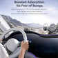 Car phone holder with suction cup base and magnetic phone mount, black