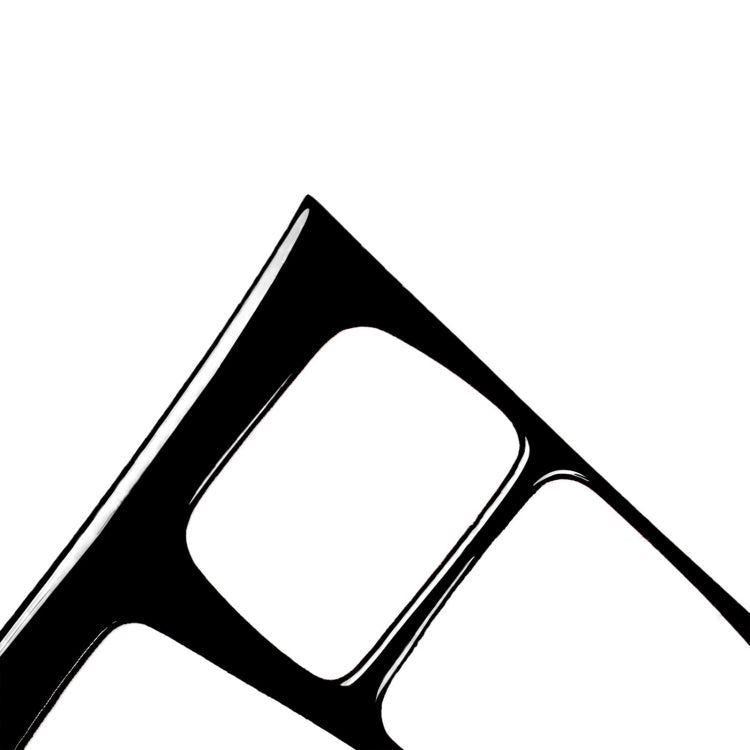 Black decorative trim sticker with a large rounded rectangular cutout