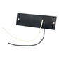 10-LED side marker indicator light with mounting holes and wire leads, black housing