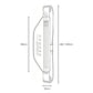 Yesido double-zip running waist bag, white outline with strap and buckle