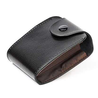 KB187 Litchi Texture Leather Large-capacity Card Holder Wallet