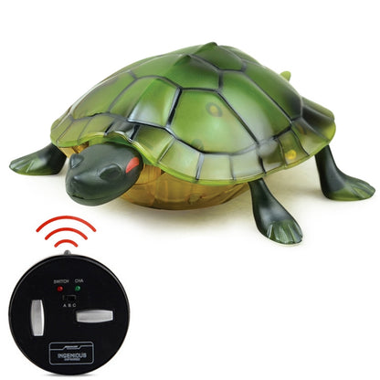 9993 Infrared Sensor Remote Control Simulated Tortoise Creative Children Electric Tricky Toy Model, Tortoise(Green), Tortoise(Yellow)