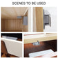 Cabinet edge card lock module with metal bracket for concealed installation