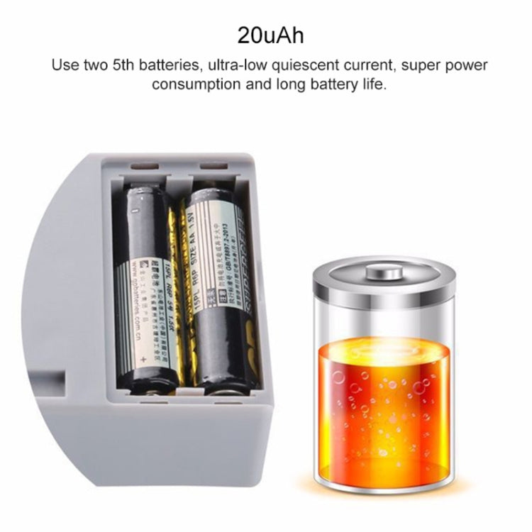 Induction lock battery compartment with two batteries and power cell illustration