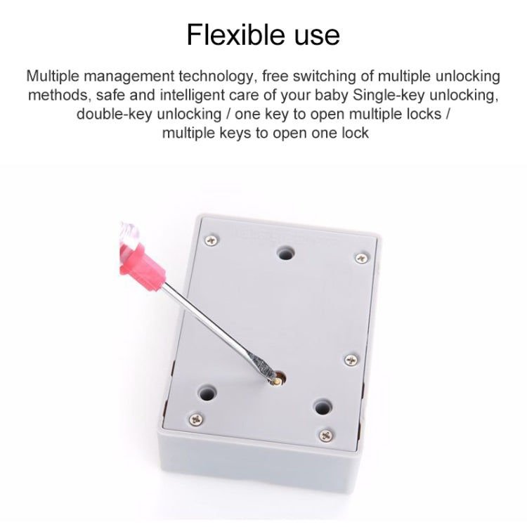 White induction lock control plate with mounting screws