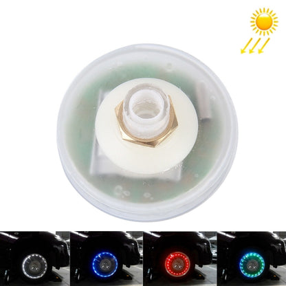 LED car tire valve cap light, clear translucent housing with threaded valve insert