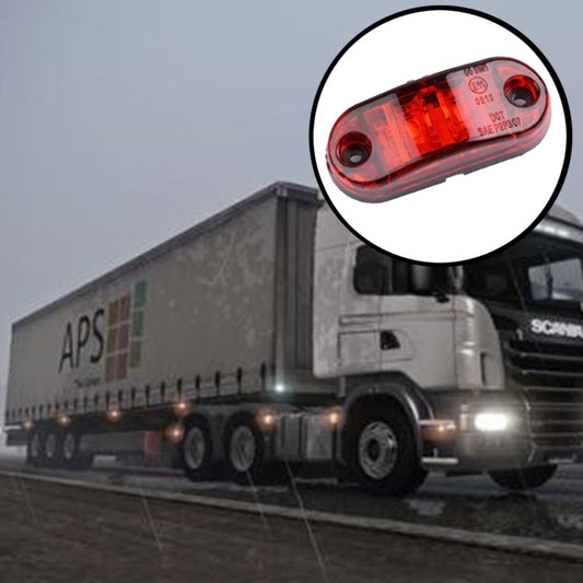 10 PCS 10-30V Car Truck Trailer Piranha LED Side Marker Blinker Lights Bulb, Red Light, 10 PCS Red Light 10-30V