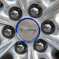 4 PCS Car Aluminum Wheel Hub Deroration Ring For Cadillac