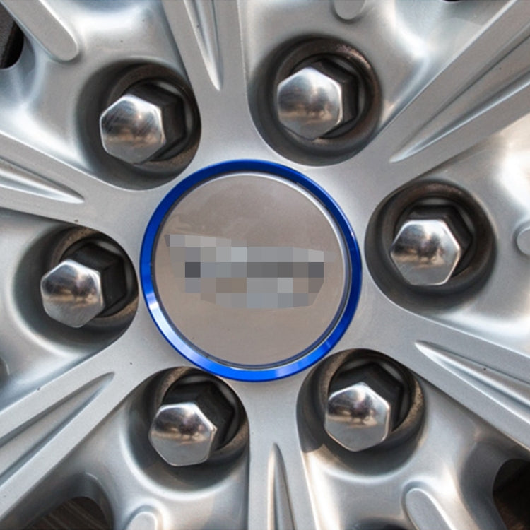 4 PCS Car Aluminum Wheel Hub Deroration Ring For Cadillac