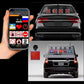 32x32 Pixel Full Color Wireless Bluetooth APP Control Emoticon Smile Faces LED Car Sign LED Display Lighting Board, 32x32 Pixel Car Charging
