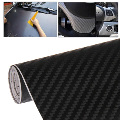 Car carbon fiber PVC vinyl sticker roll, black textured pattern for decoration