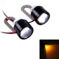 2 PCS 12V 3W  Eagle Eyes LED Strobe Light For Motorcycle ，Wire Length: 90cm, Wire Length: 90cm