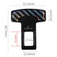 Seat belt buckle clip size: 51.5mm x 21.8mm, 19.1mm wide