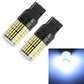 2-pack T20/7440 LED turn bulbs with white SMD array, black plug base, clear lens
