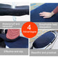 Blue waterproof motorcycle seat cover with breathable heat-dissipation mesh