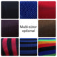 Assorted 3D mesh seat cover colors: black, blue, red, multicolor, and brown options