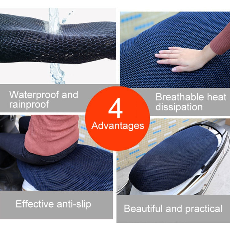Waterproof Motorcycle Sun Protection Heat Insulation Seat Cover Prevent Bask In Seat Scooter Cushion Protect, Size: XL, Length: 78-85cm; Width: 40-53cm, Size: XL (Red + Black), Size: XL (Red), Size: XL (Blue), Size: XL (Colour), Size: XL (Black Red)   ...