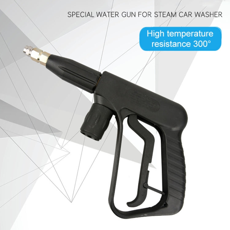 Black steam car washer water spray gun with extended metal nozzle
