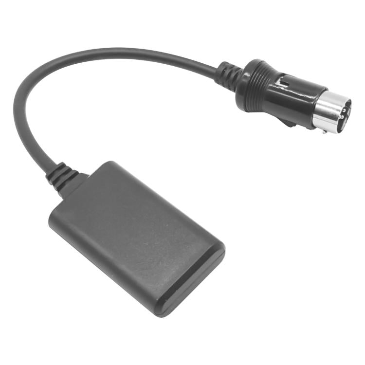 Car audio adapter cable with 8-pin connector and small module, black