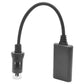 Car Bluetooth audio adapter cable with 8-pin plug and rectangular module, black