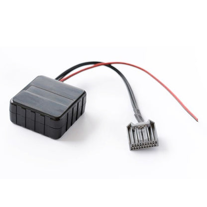 Bluetooth AUX audio adapter module with wire harness and connector plug
