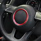 Car Auto Steering Wheel Ring Cover Trim Sticker Decoration for Audi A4L / A3 / A5 2017-2019