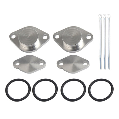 Aluminum EGR blanking kit: two caps, two plates, four O-rings, four bolts