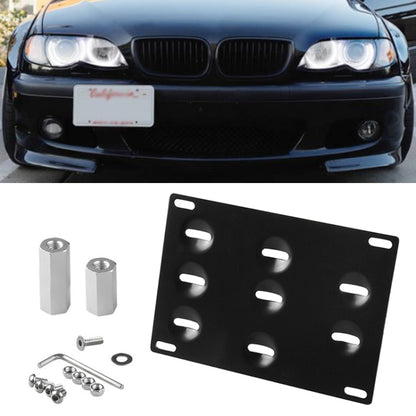 Car Front Bumper Tow Hook License Plate Mounting Bracket Holder for Audi A4, For Audi A4