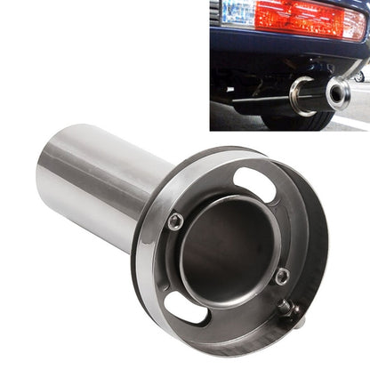Universal 3.5-inch stainless steel exhaust muffler tip with fixed clamp flange