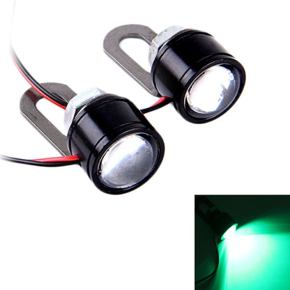 2 PCS 12V 3W Eagle Eyes LED Light For Motorcycle ，Wire Length: 45cm, Wire Length: 45cm