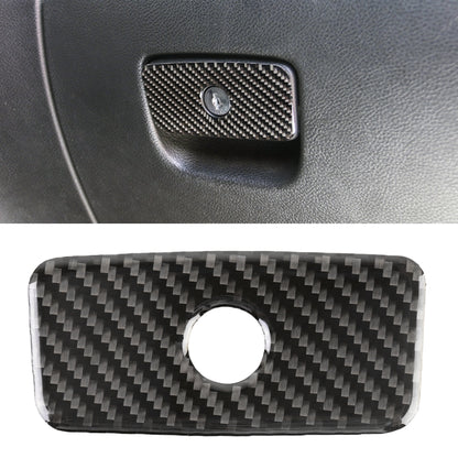 Carbon fiber seat storage sticker, rectangular panel with round center hole