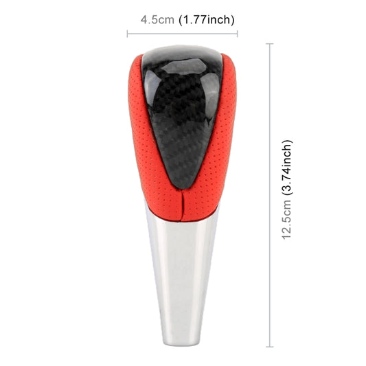 Universal High Carbon Fiber Texture Leather Hole Pattern Car Gear Shift Knob Modified Shifter Lever Knob, CMS3610A, CMS3610B, CMS3610C, CMS3610D