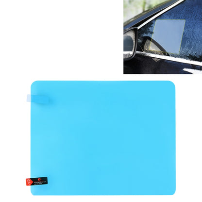 Blue anti-fog rearview mirror protective film sheet, clear protective window cover