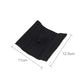 Black cover pad with small emblem, size 11x12.5 cm