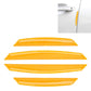 4-piece orange car door anti-collision strip guards, adhesive trim stickers