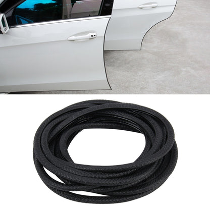Black rubber car door edge guard trim, flexible wire cover strip for protection